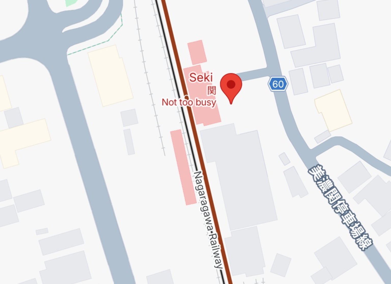 Map of Seki Station, Japan